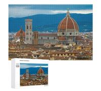 Rompecabezas para Adolescentes 1000 PCS Florence Cityscape with Duomo Rompecabezas para Adultos Juego Familiar Regalo De Cumpleaños Interacción Entre Padres E Hijos 1000 PCS