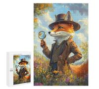 Rompecabezas para Adolescentes 1000 PCS Fox Detective Rompecabezas para Adultos Juegos Relajantes Decoración Perfecta Regalos De Cumpleaños Y Únicos 1000 PCS
