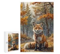 Rompecabezas para Adolescentes 1000 PCS Fox in Autumn Woods Rompecabezas para Adultos Juegos Relajantes Pero Divertidos Y Humorísticos 1000 PCS