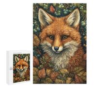 Rompecabezas para Adolescentes 1000 PCS Fox in Whimsical Forest Rompecabezas para Adultos Juegos Relajantes Desafío Difícil Desafío Educativo 1000 PCS