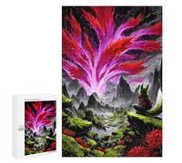 Rompecabezas para Adolescentes 1000 PCS Fox Spirit Gazing at Energy Burst Rompecabezas para Adultos Juego Práctico Decoración De Pared Cumpleaños Y Navidad 1000 PCS