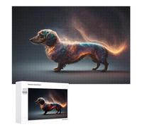 Rompecabezas para Adolescentes 1000 PCS Galactic Dachshund Cosmic Canine Wonder -1 Rompecabezas para Adultos Juego De Ingenio Decoración del Hogar Actividades Divertidas En Casa 1000 PCS