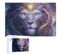Rompecabezas para Adolescentes 1000 PCS Galactic Lion Cosmic Majesty -1 Rompecabezas para Adultos Juego Familiar Regalo De Cumpleaños Interacción Entre Padres E Hijos 1000 PCS