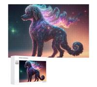 Rompecabezas para Adolescentes 1000 PCS Galactic Poodle Cosmic Canine Wonder -2 Rompecabezas para Adultos Juegos Familiares Análisis Y Lógica Actividades Divertidas En Casa 1000 PCS