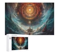 Rompecabezas para Adolescentes 1000 PCS Gate to The Celestial Realm Rompecabezas para Adultos Juguetes De Bricolaje Desafío Difícil Cumpleaños 1000 PCS