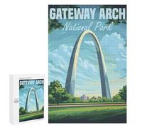 Rompecabezas para Adolescentes 1000 PCS Gateway Arch National Park Rompecabezas para Adultos Juego Práctico Carrera De Velocidad Manual Desafío Educativo 1000 PCS