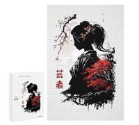 Rompecabezas para Adolescentes 1000 PCS Geisha Girl Rompecabezas para Adultos Juegos Divertidos Decoración Perfecta como Regalos para Toda La Familia 1000 PCS