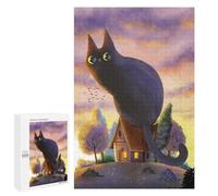 Rompecabezas para Adolescentes 1000 PCS Giant Cat by Day Rompecabezas para Adultos Juegos Relajantes Desafío Difícil Actividades Divertidas En Casa 1000 PCS