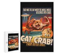 Rompecabezas para Adolescentes 1000 PCS Giant Cat Crab Rompecabezas para Adultos Juegos Relajantes Pero Divertidos Y Humorísticos 1000 PCS