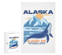 Rompecabezas para Adolescentes 1000 PCS Glacier Bay National Park Rompecabezas para Adultos Juguetes Antiestrés Arte De Pared Interacción Entre Padres E Hijos 1000 PCS