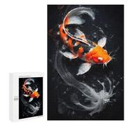 Rompecabezas para Adolescentes 1000 PCS Golden Koi in Bloom Rompecabezas para Adultos Juegos Relajantes Pero Divertidos Y Humorísticos 1000 PCS