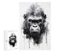 Rompecabezas para Adolescentes 1000 PCS Gorilla Beauty Watercolor Rompecabezas para Adultos Juegos Relajantes Pero Divertidos Y Humorísticos 1000 PCS