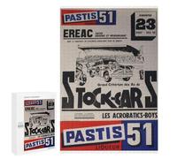 Rompecabezas para Adolescentes 1000 PCS Grand Criterium Stock Cars Pastis 51 Ereac Nantes 23 Aout 1960s Rompecabezas para Adultos Juegos Relajantes Pero Divertidos Y Humorísticos