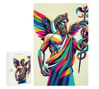 Rompecabezas para Adolescentes 1000 PCS Hermes God of Boundaries Rompecabezas para Adultos Juguetes Antiestrés Arte De Pared Interacción Entre Padres E Hijos 1000 PCS