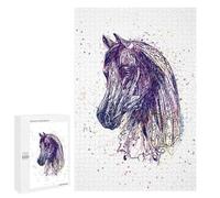 Rompecabezas para Adolescentes 1000 PCS Horse Face Artwork Rompecabezas para Adultos Juegos Relajantes Decoración Perfecta Regalos De Cumpleaños Y Únicos 1000 PCS