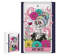 Rompecabezas para Adolescentes 1000 PCS Hot Mess Tarot Card Illustration Rompecabezas para Adolescentes Juegos Relajantes Regalos para Mujeres Actividades Divertidas En Casa 1000 PCS