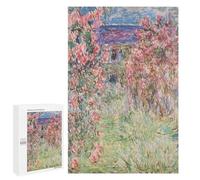 Rompecabezas para Adolescentes 1000 PCS House Among The Roses Rompecabezas para Adultos Juegos Relajantes Decoración Perfecta Regalos De Cumpleaños Y Únicos 1000 PCS