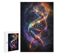 Rompecabezas para Adolescentes 1000 PCS Human DNA in The Space V3 Rompecabezas para Adultos Juguetes Antiestrés para La Diversión Familiar Interacción Entre Padres E Hijos 1000 PCS