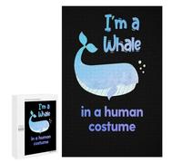 Rompecabezas para Adolescentes 1000 PCS Im A Whale in A Human Rompecabezas para Adultos Juegos Relajantes Decoración Actividades Divertidas En Casa 1000 PCS