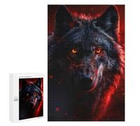 Rompecabezas para Adolescentes 1000 PCS Inferno Eyes of The Wolf Rompecabezas para Adultos Juego Práctico Decoración De Pared Cumpleaños Y Navidad 1000 PCS