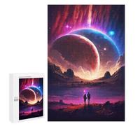 Rompecabezas para Adolescentes 1000 PCS Interstellar Couple Rompecabezas para Adultos Juego De Ingenio Decoración del Hogar Regalos para Reducir El Estrés 1000 PCS