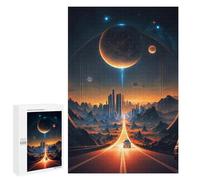 Rompecabezas para Adolescentes 1000 PCS Interstellar Highway to The Future Rompecabezas para Adultos Juego Práctico Que Mejora La Memoria Actividades Divertidas En Casa 1000 PCS