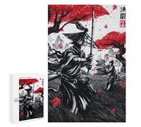 Rompecabezas para Adolescentes 1000 PCS Japanese Duel Ink Wash Rompecabezas para Adultos Juegos Relajantes Desafío Difícil Actividades Divertidas En Casa 1000 PCS