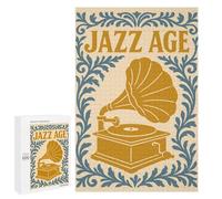 Rompecabezas para Adolescentes 1000 PCS Jazz Age Gramophone Art Rompecabezas para Adolescentes Juego Familiar Decoración De Pared Interacción Entre Padres E Hijos 1000 PCS