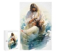 Rompecabezas para Adolescentes 1000 PCS Jesus Baptises Woman Rompecabezas para Adultos Juegos Relajantes Desafío Difícil Desafío Educativo 1000 PCS