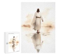 Rompecabezas para Adolescentes 1000 PCS Jesus Walking on Water Rompecabezas para Adolescentes Juguetes Antiestrés Mejora La Memoria 1000 PCS