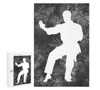 Rompecabezas para Adolescentes 1000 PCS Karate Silhouette 23 Rompecabezas para Adultos Juegos Relajantes Pero Divertidos Y Humorísticos 1000 PCS
