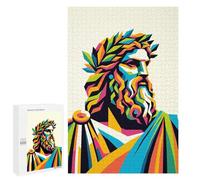 Rompecabezas para Adolescentes 1000 PCS King of The Gods Zeus Rompecabezas para Adultos Juego Práctico Carrera De Velocidad Manual Desafío Educativo 1000 PCS