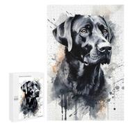 Rompecabezas para Adolescentes 1000 PCS Labrador Retriever Dog Art Rompecabezas para Adultos Juegos Relajantes Pero Divertidos Y Humorísticos 1000 PCS