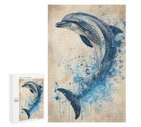 Rompecabezas para Adolescentes 1000 PCS Leap of The Dolphin Rompecabezas para Adultos Juego De Ingenio Decoración del Hogar Regalos para Reducir El Estrés 1000 PCS