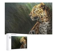 Rompecabezas para Adolescentes 1000 PCS Leopard in The Wild Majestic Beauty Rompecabezas Juguetes Antiestrés Decoración Diversión En Casa Actividades, 1000 PCS