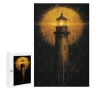 Rompecabezas para Adolescentes 1000 PCS Lighthouse in The Night Rompecabezas para Adultos Juego Práctico Decoración De Pared Cumpleaños Y Navidad 1000 PCS