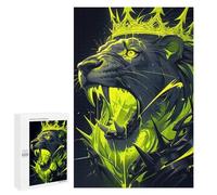 Rompecabezas para Adolescentes 1000 PCS Lion Digital Art Rompecabezas para Adultos Juego Práctico Carrera De Velocidad Manual Desafío Educativo 1000 PCS