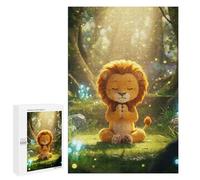 Rompecabezas para Adolescentes 1000 PCS Lion in Forest Meditation Rompecabezas para Adultos Juegos Relajantes Desafío Difícil Desafío Educativo 1000 PCS