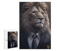 Rompecabezas para Adolescentes 1000 PCS Lion Suit Animal Rompecabezas Juguetes Antiestrés Corte De Precisión Interacción Entre Padres E Hijos 1000 PCS