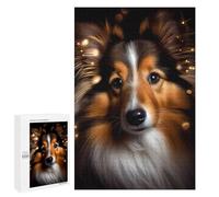 Rompecabezas para Adolescentes 1000 PCS Magical Sheltie Gazing Rompecabezas para Adultos Juego Familiar Decoración Desafiante De Completar 1000 PCS