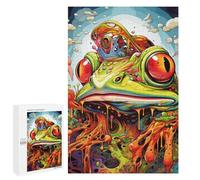 Rompecabezas para Adolescentes 1000 PCS Melting Frog Fantasy Rompecabezas para Adultos Juegos Familiares Análisis Y Lógica Actividades Divertidas En Casa 1000 PCS