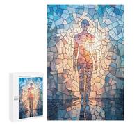 Rompecabezas para Adolescentes 1000 PCS Mosaic Human Figure Rompecabezas Juguetes Antiestrés Corte De Precisión Interacción Entre Padres E Hijos 1000 PCS