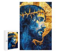 Rompecabezas para Adolescentes 1000 PCS Mosaic Jesus Portrait Rompecabezas para Adultos Juegos Relajantes Pero Divertidos Y Humorísticos 1000 PCS