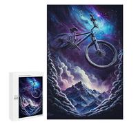 Rompecabezas para Adolescentes 1000 PCS Mountain Bike Adventure in Space -1 Rompecabezas para Adultos Actividades Familiares Interacción Entre Padres E Hijos Hermoso Juego De Diseño 1000 PCS