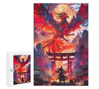 Rompecabezas para Adolescentes 1000 PCS Mystery Phoenix In Torii Rompecabezas para Adultos Juegos Relajantes Desafío Difícil Desafío Educativo 1000 PCS