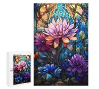 Rompecabezas para Adolescentes 1000 PCS Nature Stained Glass Rompecabezas para Adultos Juegos Relajantes Decoración Perfecta Regalos De Cumpleaños Y Únicos 1000 PCS