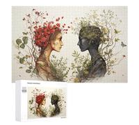 Rompecabezas para Adolescentes 1000 PCS Nature's Harmony Floral Portraits Rompecabezas para Adultos Juguetes DIY Arte De Pared Oferta como Regalos para Toda La Familia 1000 PCS