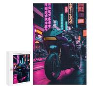 Rompecabezas para Adolescentes 1000 PCS Neon Ride Tokyo Drift Rompecabezas para Adolescentes Juguetes Antiestrés Mejora La Memoria 1000 PCS