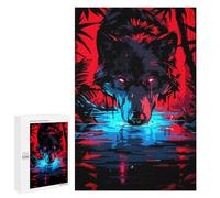 Rompecabezas para Adolescentes 1000 PCS Nightshade Wolf Rompecabezas para Adultos Juegos Relajantes Pero Divertidos Y Humorísticos 1000 PCS