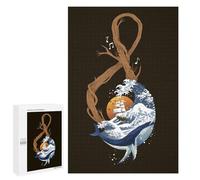 Rompecabezas para Adolescentes 1000 PCS Ocean Symphony Treble Clef Brown Rompecabezas para Adultos Juego Práctico Carrera De Velocidad Manual Desafío Educativo 1000 PCS